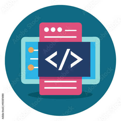 coding icon design