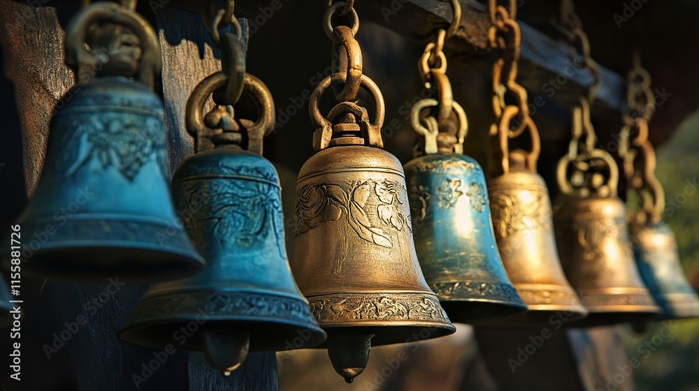 Ancient Temple Bells: Serenity and Spirituality
