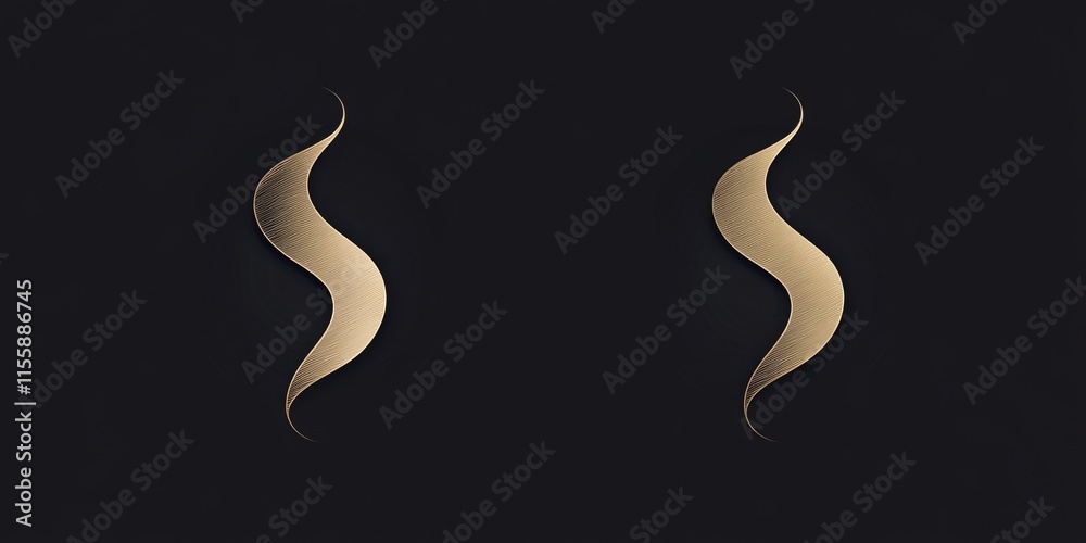 Obraz premium Stylized Letter S Monogram. Elegant and Modern Logo Design for Premium Brands