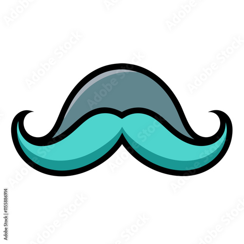 mustache icon design