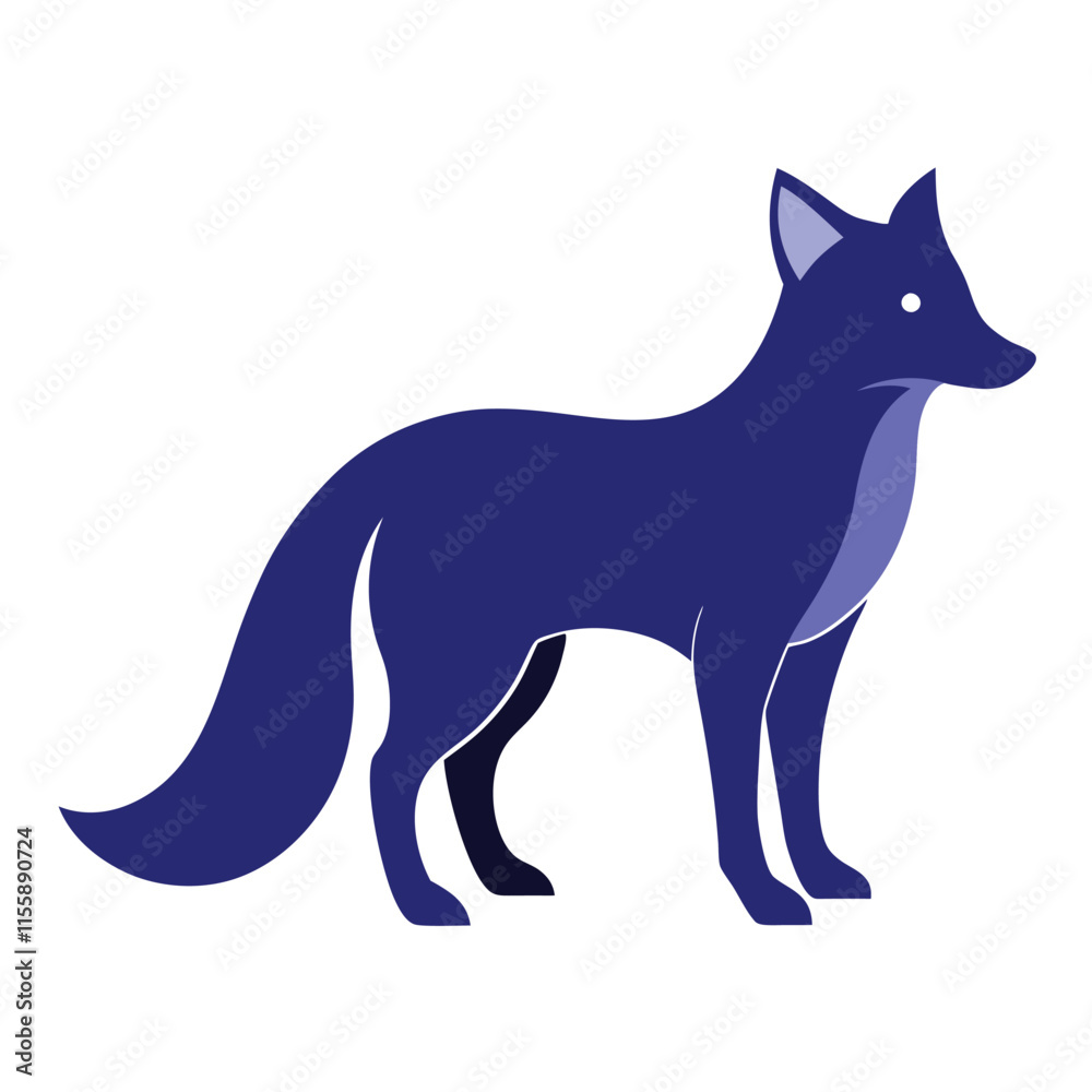 Pretty fox corpse vector artwork on the a white background. Pretty fox corpse vector artwork on the a white background.