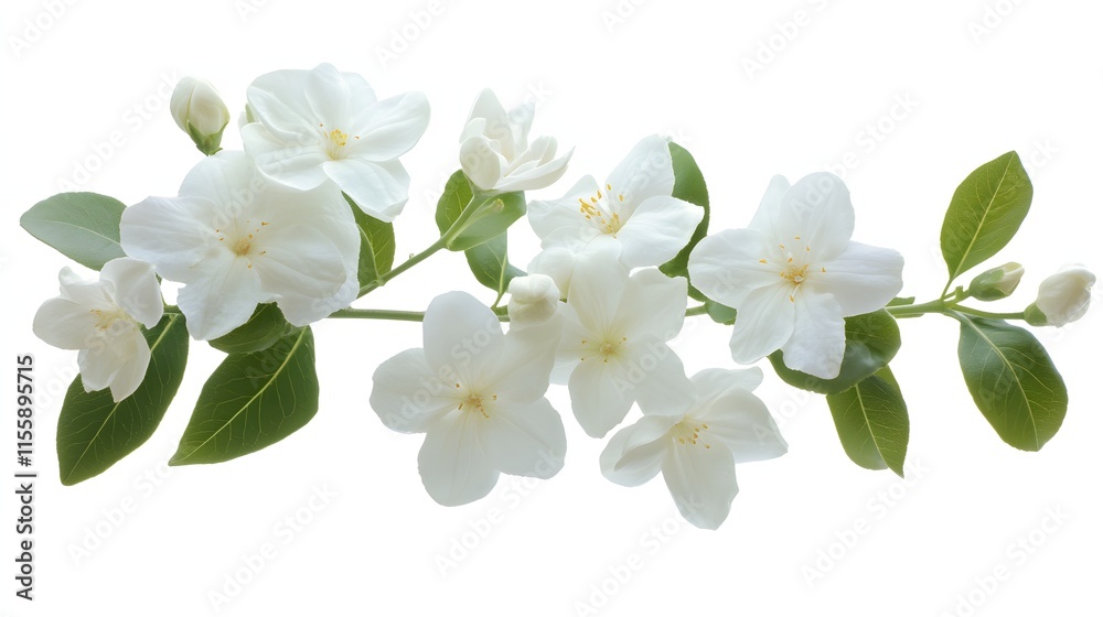 Fototapeta premium Delicate White Blossoms Branching Out Gracefully