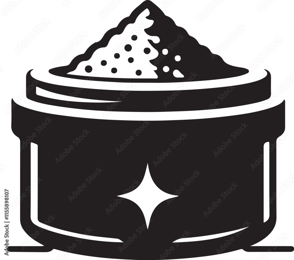 Steam Rice Bowl icon silhouette vector with white background Steam Rice Bowl icon silhouette vector with white background