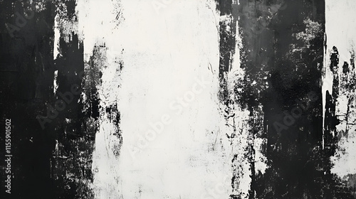 Wallpaper Mural Abstract Black White Textured Canvas Painting Art Background Torontodigital.ca