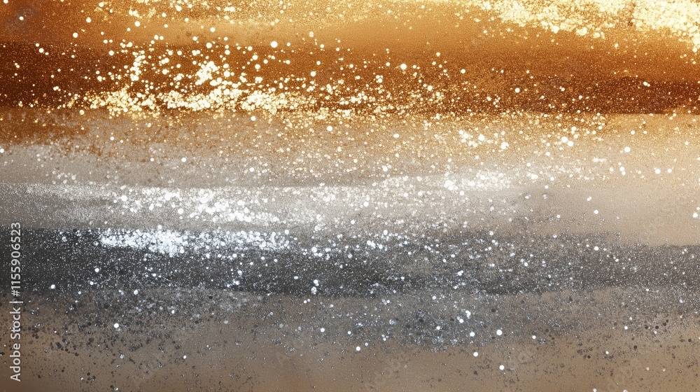 Festive Gold and Silver Glitter Background - Made with Generative AI Festive Gold and Silver Glitter Background - Made with Generative AI