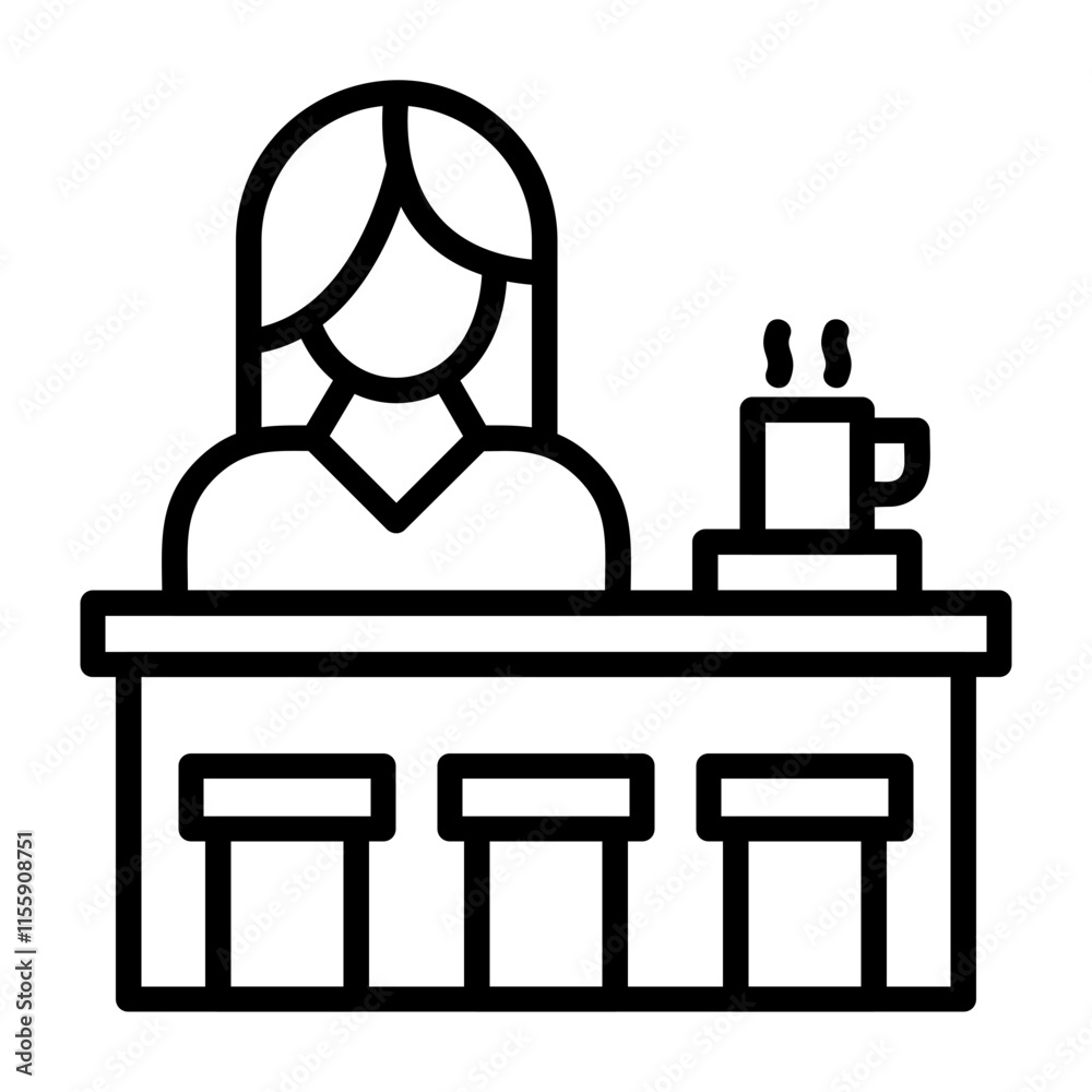 Bar Counter Icon Bar Counter Icon