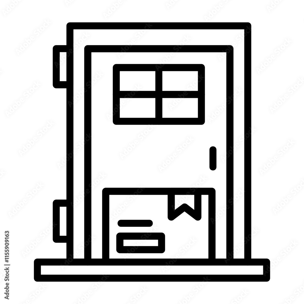 Door Delivery Icon Door Delivery Icon