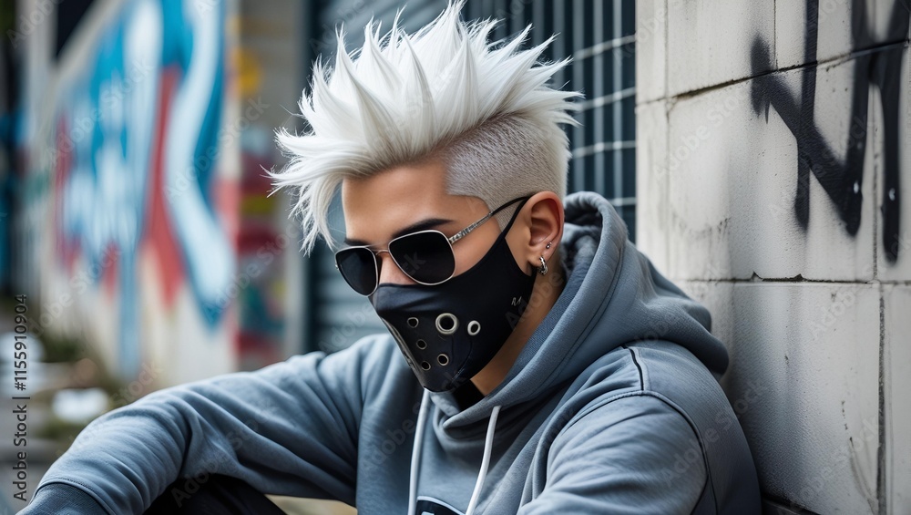 a white haired man wearing sunglasses is sitting relaxed a white haired man wearing sunglasses is sitting relaxed