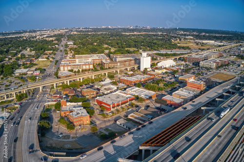 Aerial View of the DFW Suburb of Carrollton, Texas