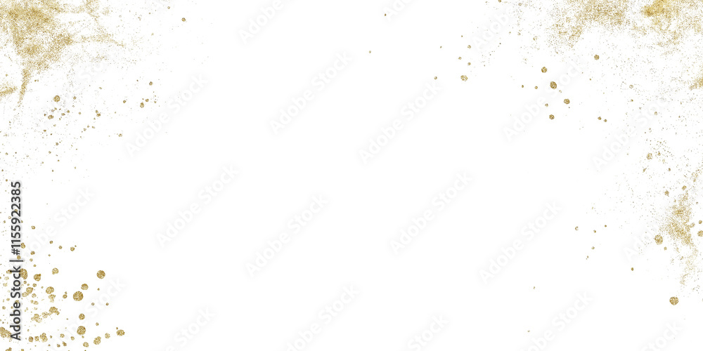 Gold Foil and Glitter Background – Transparent Festive Design with Gold Splatter, Strokes, and Confetti Gold Foil and Glitter Background – Transparent Festive Design with Gold Splatter, Strokes, and Confetti