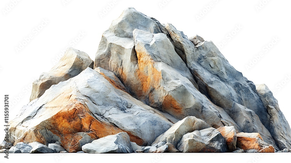 Majestic mountain range bathed in sunlight surrounded by rocks and vegetation image Majestic mountain range bathed in sunlight surrounded by rocks and vegetation image