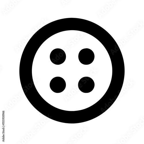 cloth button icon design