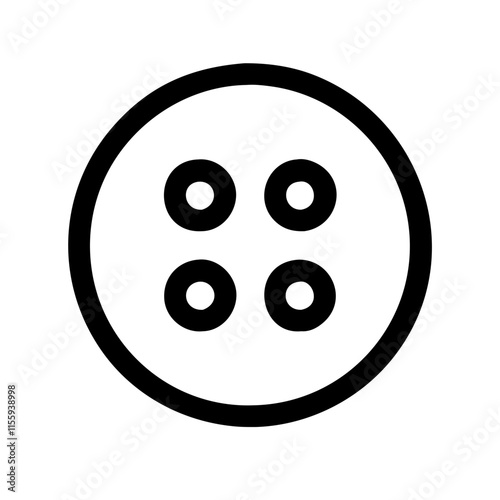 cloth button icon design