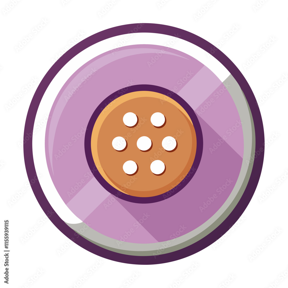 Fototapeta premium cloth button icon design