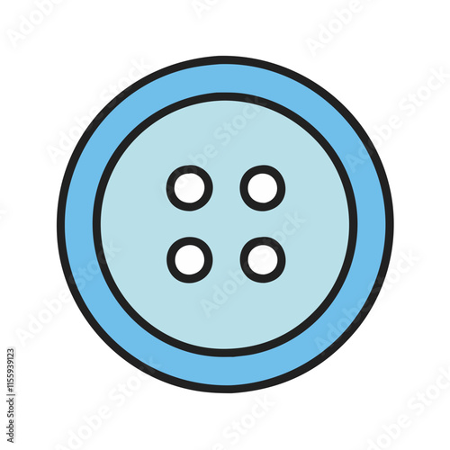 cloth button icon design