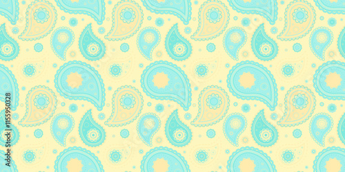 Simplicity trendy of paisley style. Sample tradition at ethnic bohemian. Geometry complexity in eternity design.
