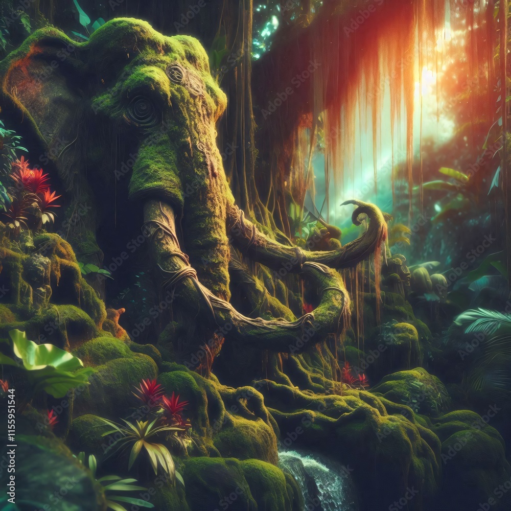 Background blended with animals and nature
Background blended with animals and nature