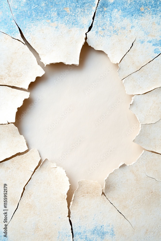 A hole in a piece of paper with a hole in it A hole in a piece of paper with a hole in it