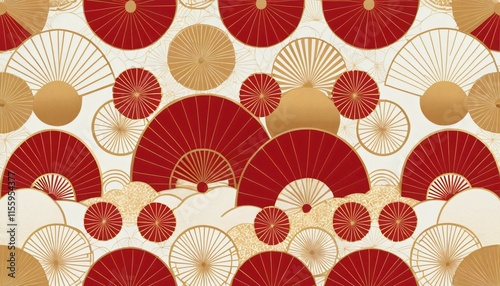 seamless pattern with shells