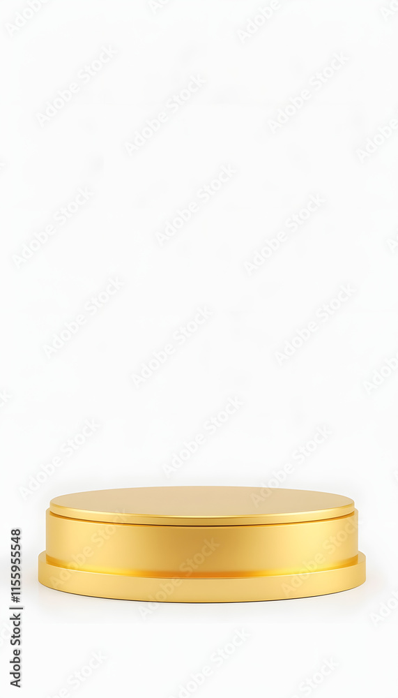 Gold podium isolated on white background,illustation Golden 3d stage stand for product, cosmetic presentation.Element Mockup empty Yellow Gold pedestal display platform for beauty stand, silhouette Gold podium isolated on white background,illustation Golden 3d stage stand for product, cosmetic presentation.Element Mockup empty Yellow Gold pedestal display platform for beauty stand, silhouette
