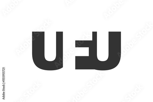 Free Download UFU logo design. Initial letter U F U bold font style for tech startups, consulting, corporate branding. Creative company name, headlines typography identity, trendy logotype. - GFXLoad