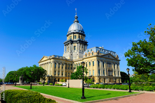 Φωτογραφία Illinois State Capitol Building Springfield Illinois USA
