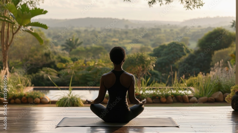 Serene Yoga Session with Breathtaking View Serene Yoga Session with Breathtaking View