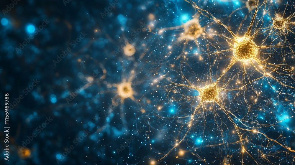 Glowing neural networks: abstract visualization of complex brain connections Glowing neural networks: abstract visualization of complex brain connections