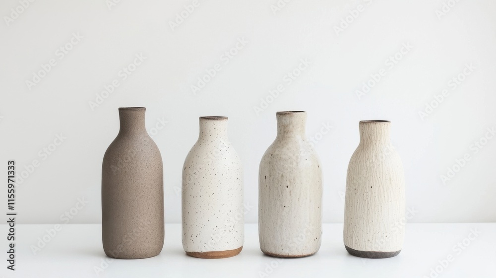 Handmade ceramic home decor collection featuring unique rustic vases for modern interiors Handmade ceramic home decor collection featuring unique rustic vases for modern interiors