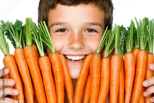 child with carrots