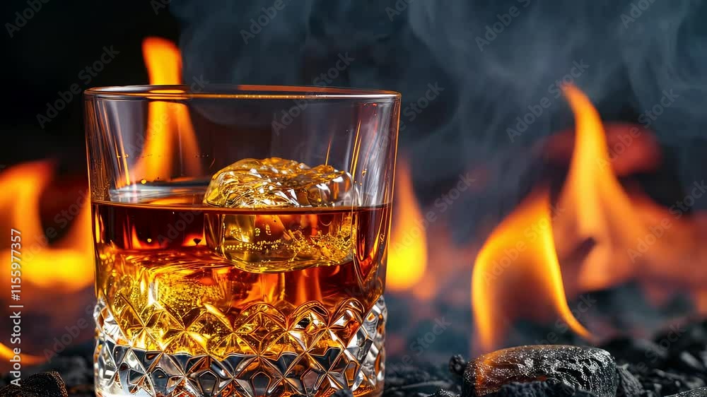 Distilled elegance: cognac presentation, whiskey aroma, brandy warmth, premium beverage, rich essence, crafted spirit, refined palate, luxurious indulgence, brand identity.