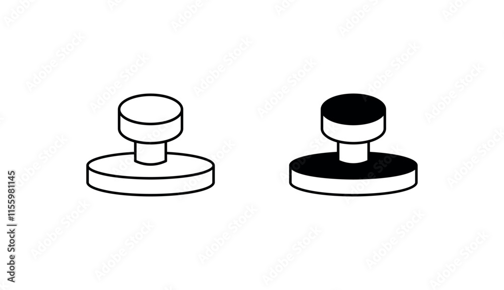 Hold Button icon design with white background stock illustration Hold Button icon design with white background stock illustration