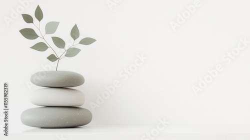 Serene minimalist design for online meditation and wellness inspiration