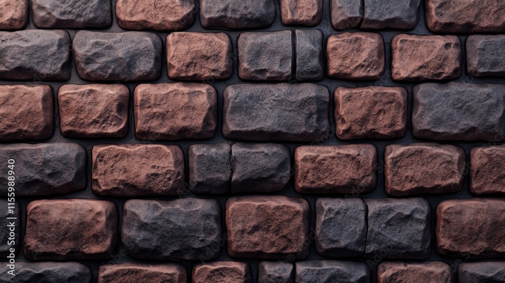 Rustic Brick Wall Texture with Varying Brick Sizes and Colors Rustic Brick Wall Texture with Varying Brick Sizes and Colors