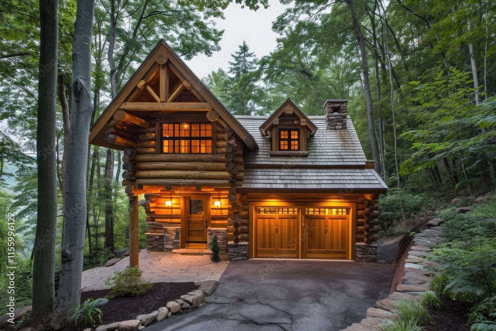 Secluded Forest Cabin with Attached Garage: A Rural Retreat Amidst Nature's Splendor Secluded Forest Cabin with Attached Garage: A Rural Retreat Amidst Nature's Splendor