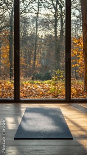 Morning yoga practice in a serene indoor space filled with plants