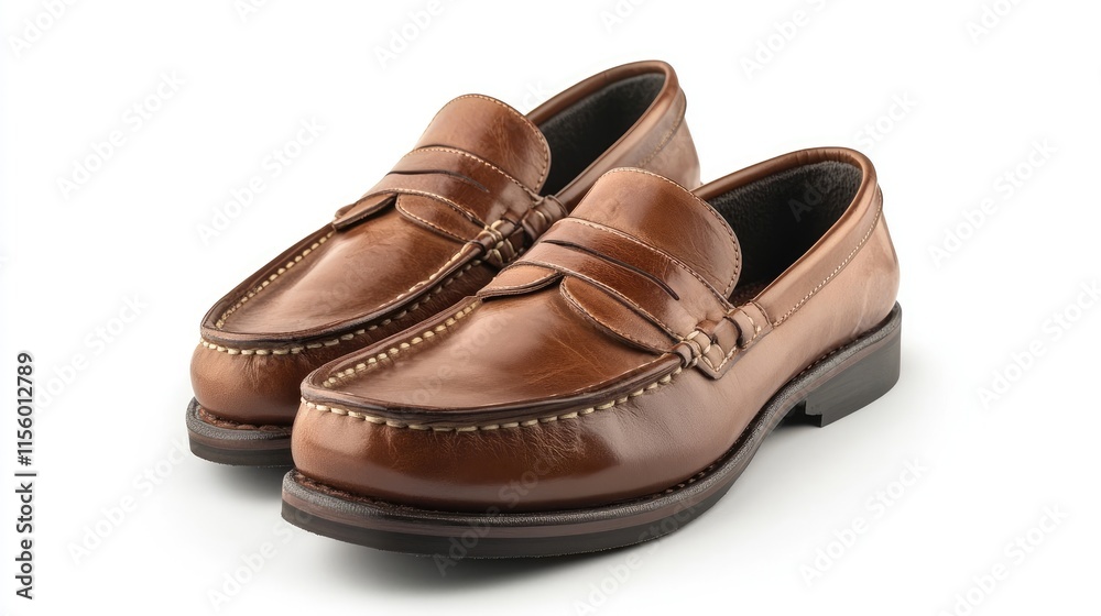 Brown Leather Loafers with Classic Design for Stylish Casual Wear Brown Leather Loafers with Classic Design for Stylish Casual Wear