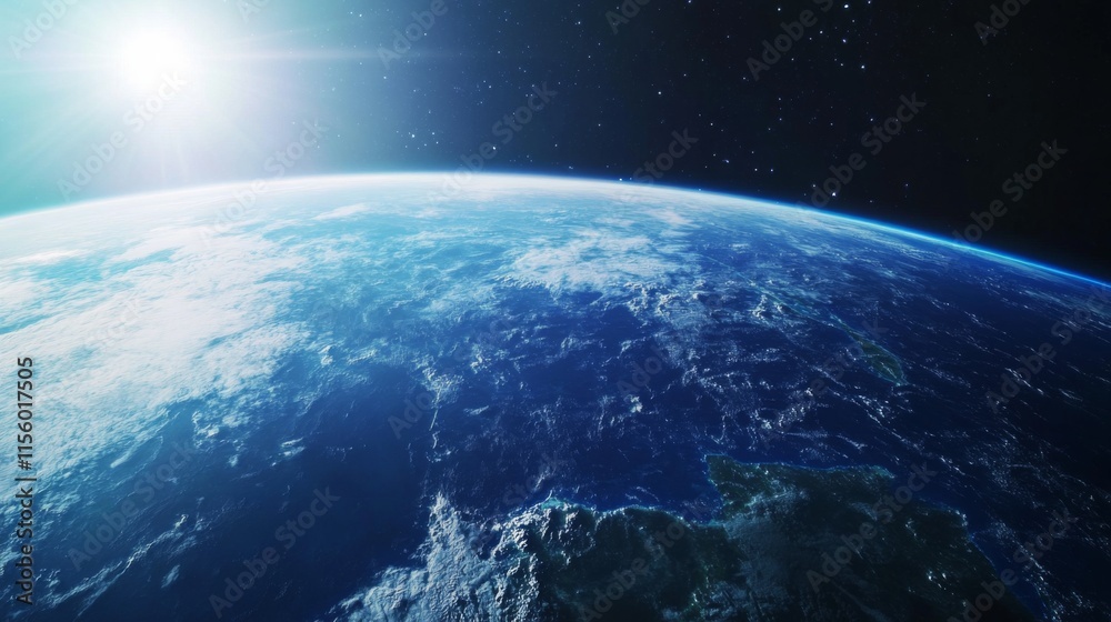 Obraz premium High Resolution Earth Capture in Bright Sunlight