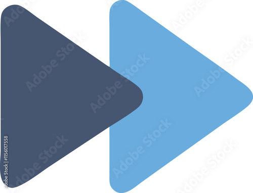 Fast forward vector  icon undo replay , skip button music player 