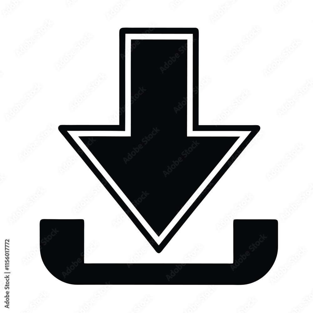 Download Icon - Vector, Sign and Symbol for Design, Presentation, Website or Apps Elements. Download Icon - Vector, Sign and Symbol for Design, Presentation, Website or Apps Elements.