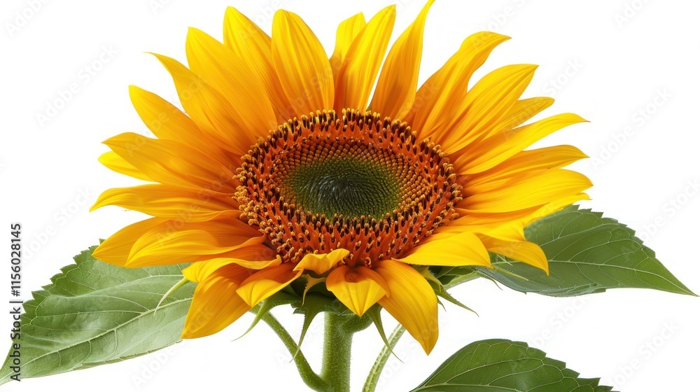 Obraz premium Vibrant Sunflower Close-Up: A Golden Burst of Summer