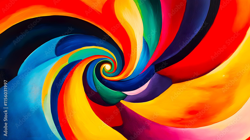 Obraz premium An abstract swirl of vibrant colors symbolizing creativity