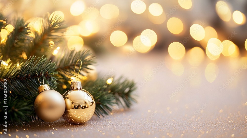 Abstract Holiday Background with Golden Bokeh Lights on Soft Beige, Festive Celebration Abstract Holiday Background with Golden Bokeh Lights on Soft Beige, Festive Celebration