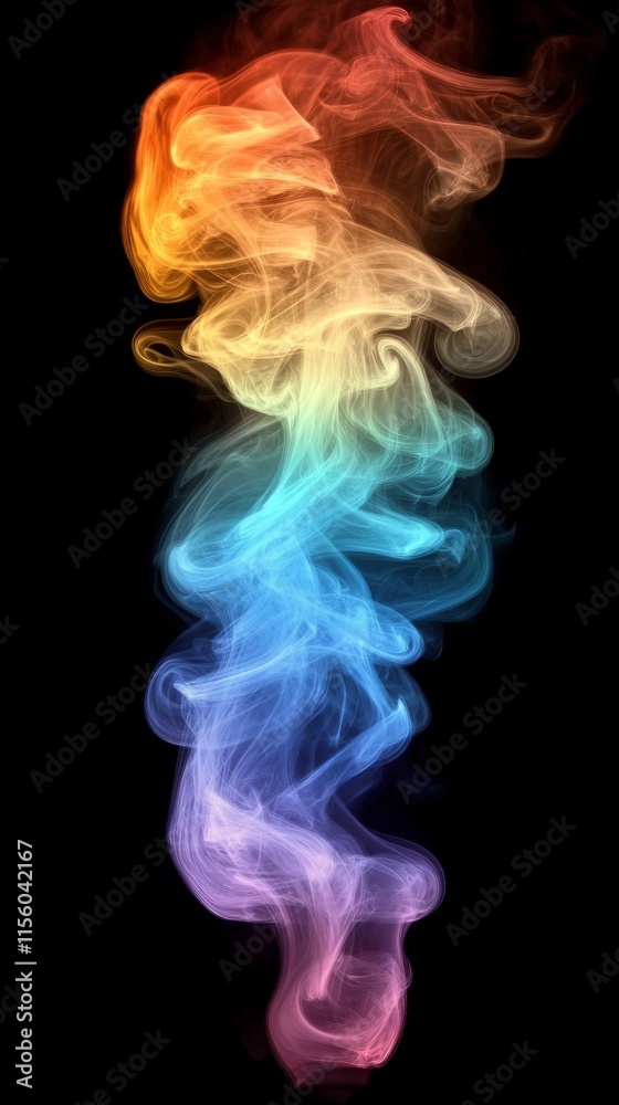 Colorful smoke clouds rising in a dramatic display at sunset Colorful smoke clouds rising in a dramatic display at sunset