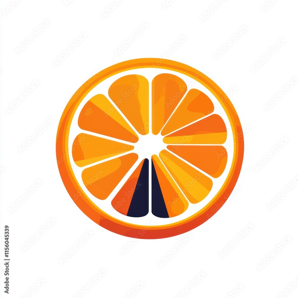 Minimalistic circular logo of a vibrant tangerine slice, featuring bold orange hues and clean geometric lines, symbolizing freshness and modern design Minimalistic circular logo of a vibrant tangerine slice, featuring bold orange hues and clean geometric lines, symbolizing freshness and modern design