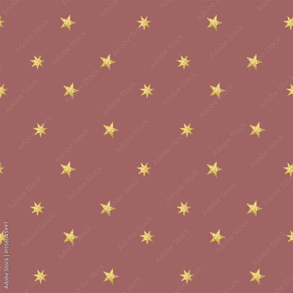 Seamless pattern with shining golden stars. Shiny stars. Gentle childish background Seamless pattern with shining golden stars. Shiny stars. Gentle childish background