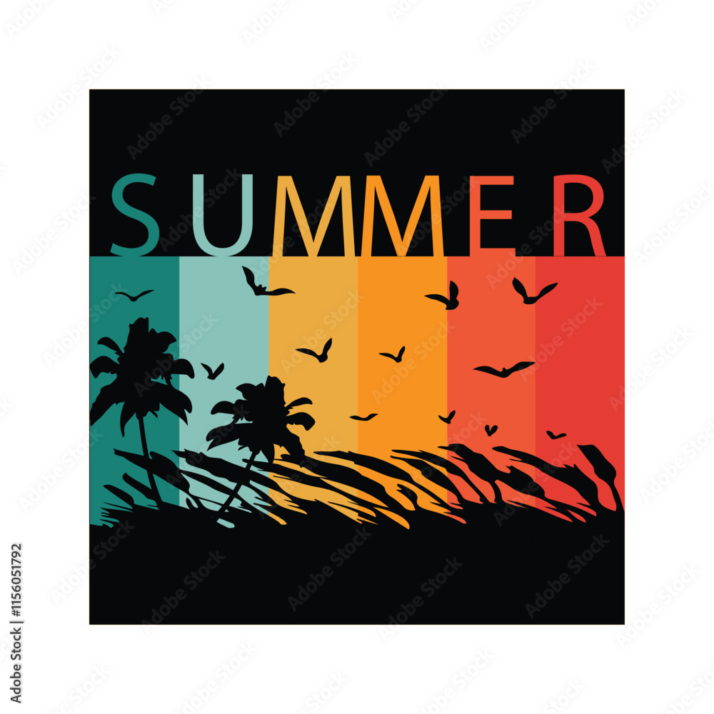 Fototapeta premium T SHART SUMMER DESIGN