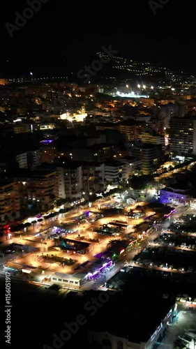 Wallpaper Mural seafront marbella’s old town vessels yachts docked along waterfront night combination dark surroundings aerial drone panning shot harbor lights scenic views photography  Torontodigital.ca