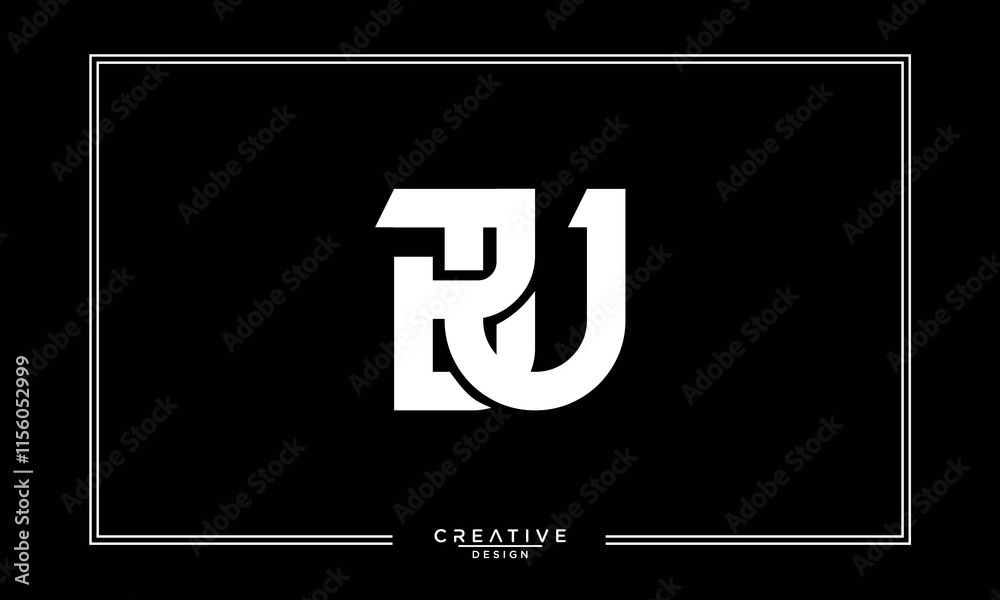 BU, UB, B, U, Abstract Letters Logo Monogram BU, UB, B, U, Abstract Letters Logo Monogram