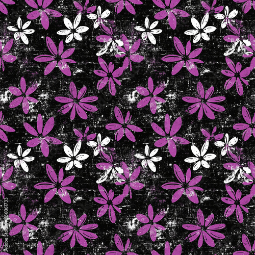 Wallpaper Mural grunge colourful flower background, repeatable seamless background tile	
 Torontodigital.ca